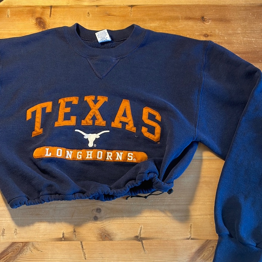 My Campus Closet Texas Longhorns cropped sweatshirt